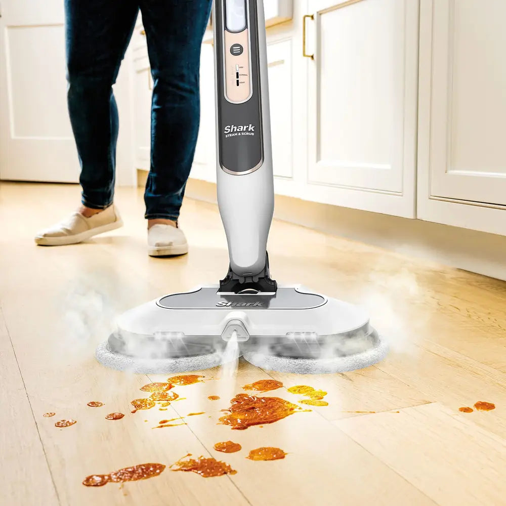 Shark S8201EU Steam & Scrub Parný mop - Dve rotačné hlavy - LED osvetlenie